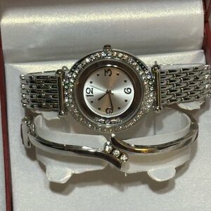 Silver Watch & matching Bracelet